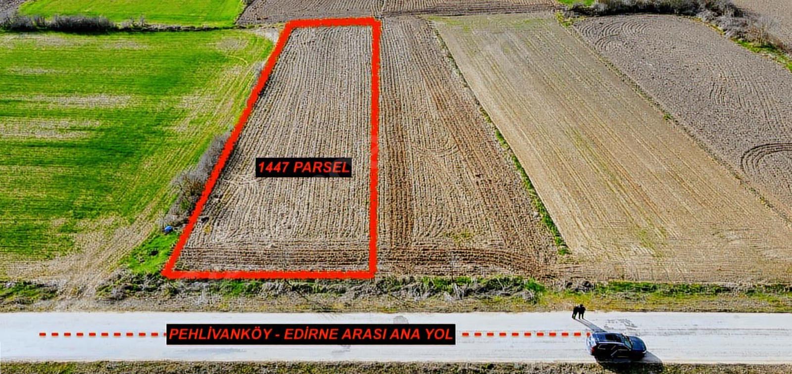 Pehlivanköy Yeşilovada 1.150 m2 Satılık Arsa